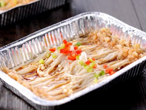 石碣镇锡纸烤金针菇